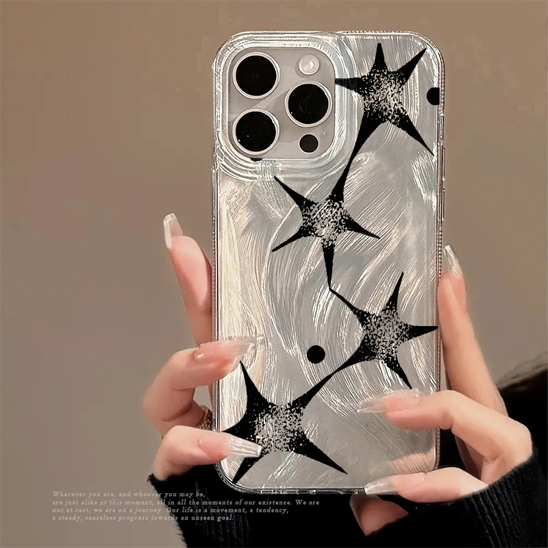 Phone Accessories To Sell - Parlayan Yıldız Trend Desenli Telefon Kılıfı